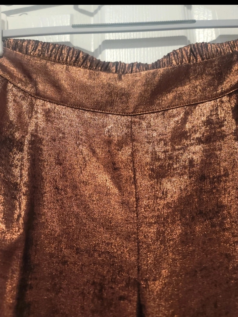 a new day Metallic Copper-Tone Wide-Leg Pants - Picture 4 of 9